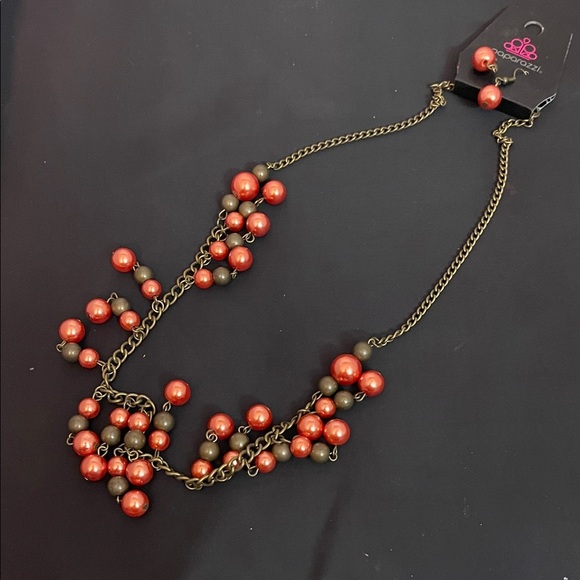 paparazzi Jewelry - Paparazzi Bold Red and Gold Necklace